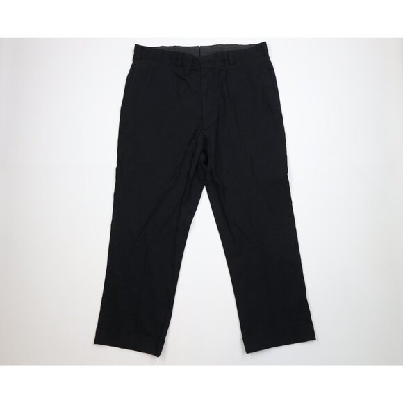 Vtg 50s Rockabilly Mens 38x29 Distressed Wool Rayon Gabardine Wide Leg Pants USA